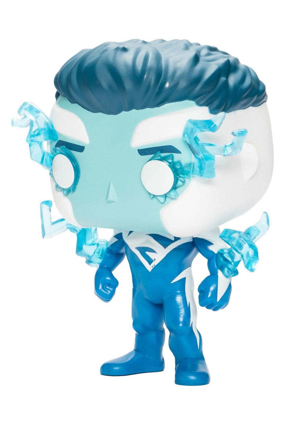 Funko Superman Blue Pop! compact 4-inch figure fits on display shelves.