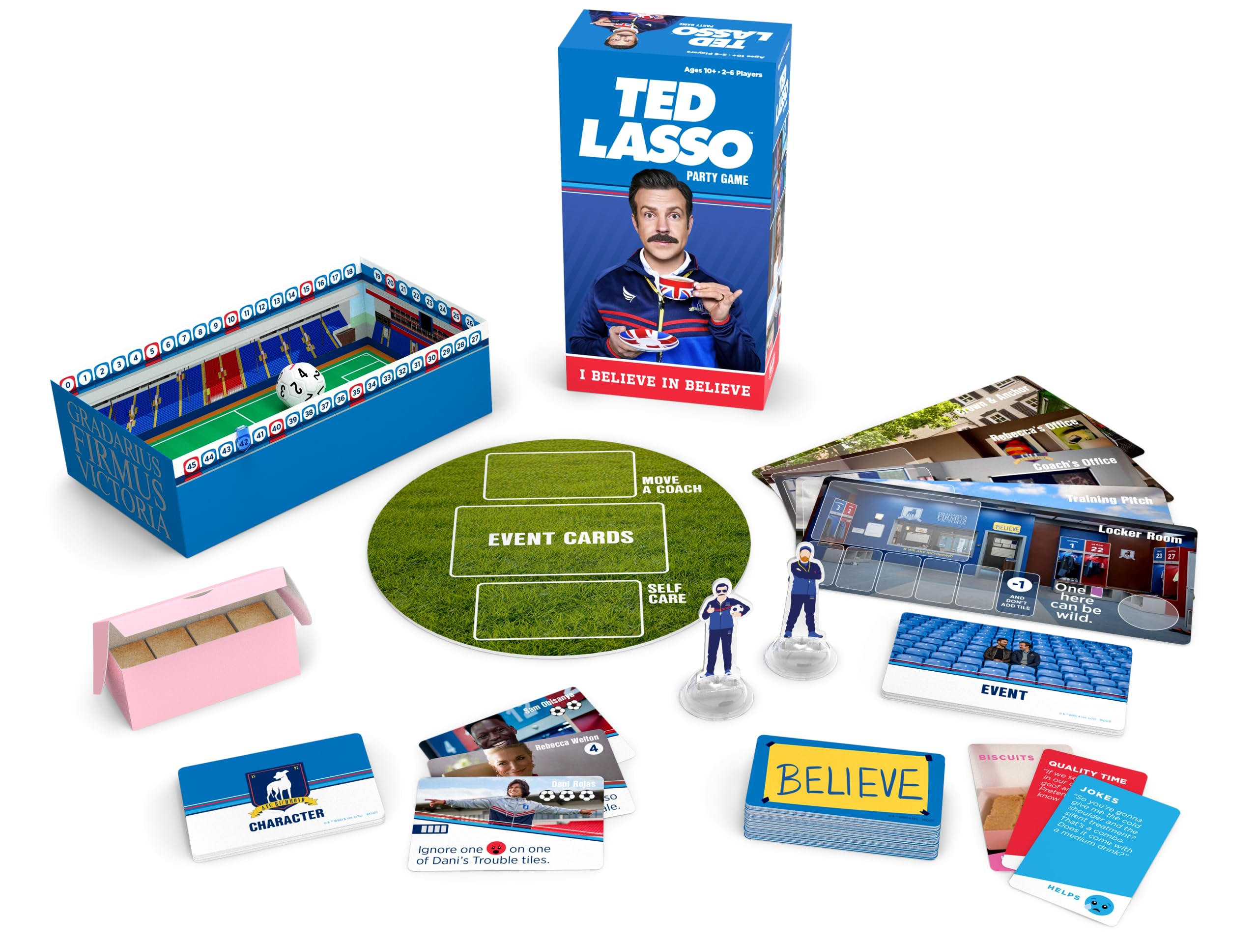 Funko Games Ted Lasso Party Game dice add dynamic rounds and excitement