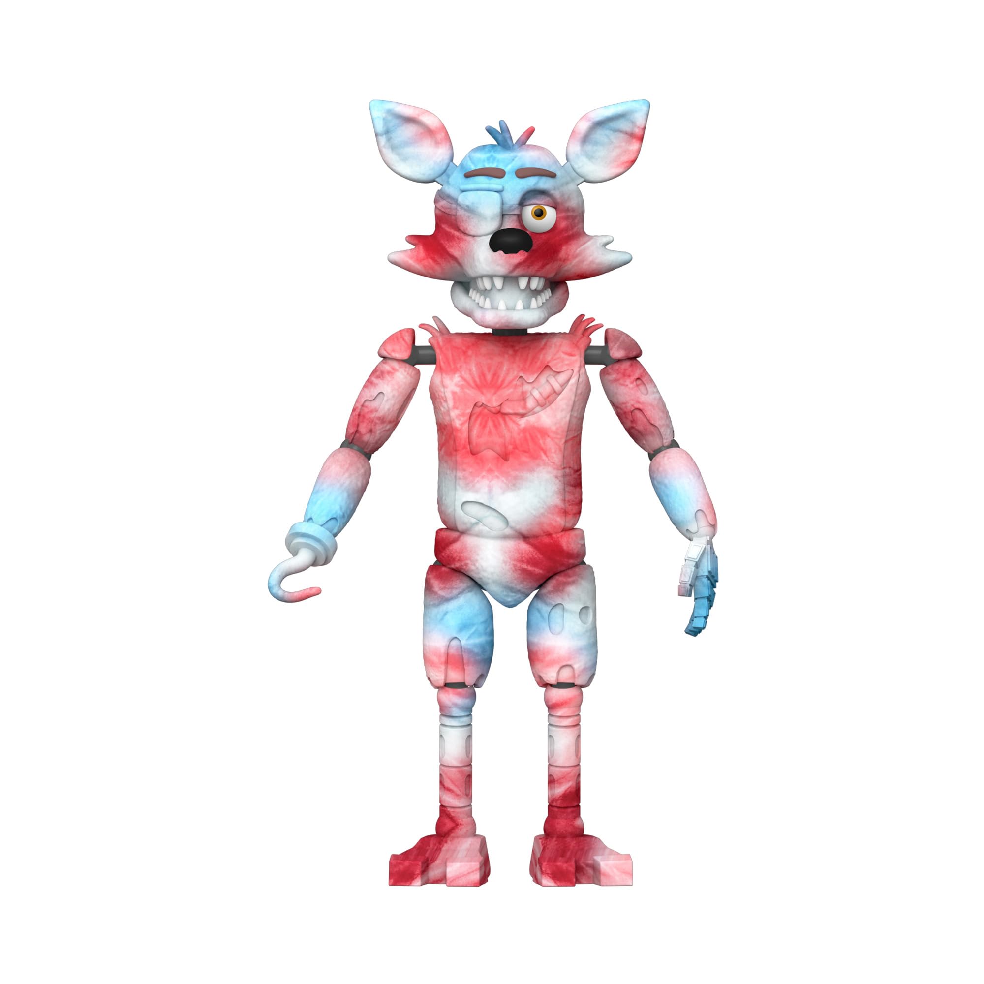 Funko Tie-Dye Foxy side view highlighting poseable joints for dynamic display.
