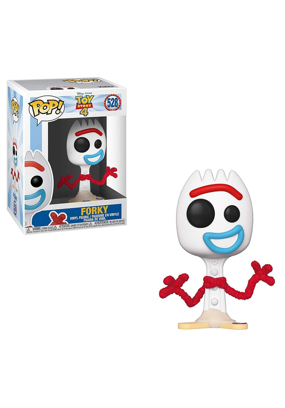 Funko Toy Story 4 Forky vinyl figure for shelf display and fan collection.