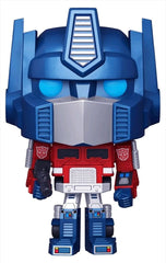 Funko Pop! Transformers Metallic Optimus Prime in window box for shelf display