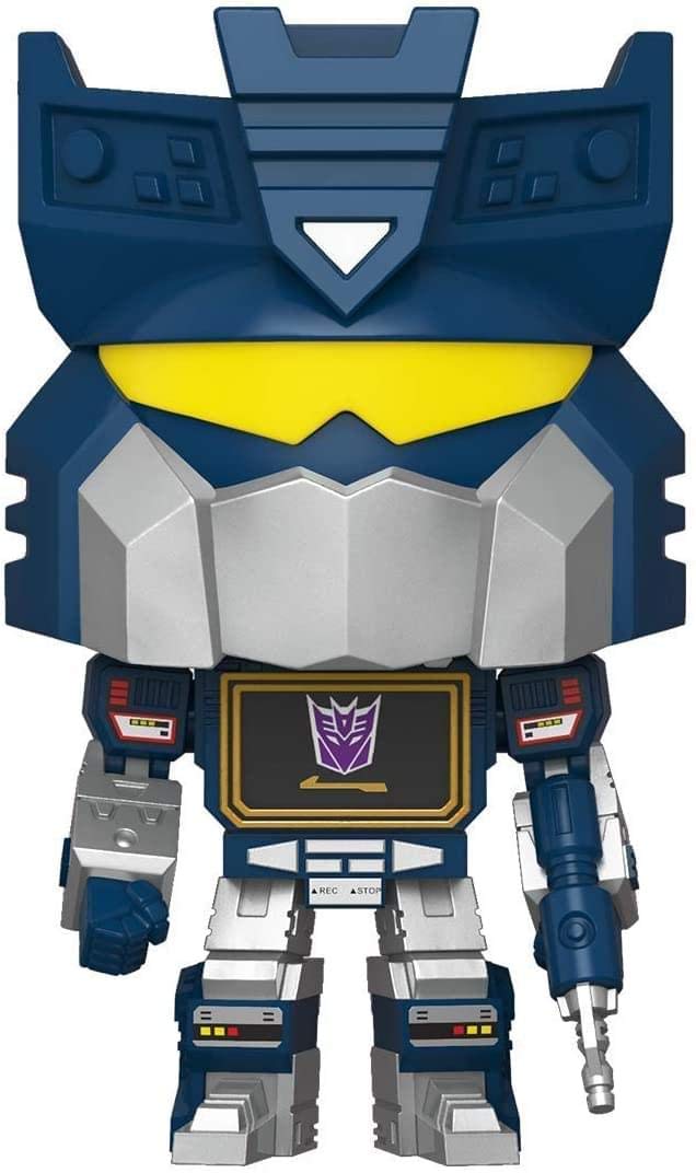 Funko Soundwave Pop! Transformer back view enhances display variety and collection depth.