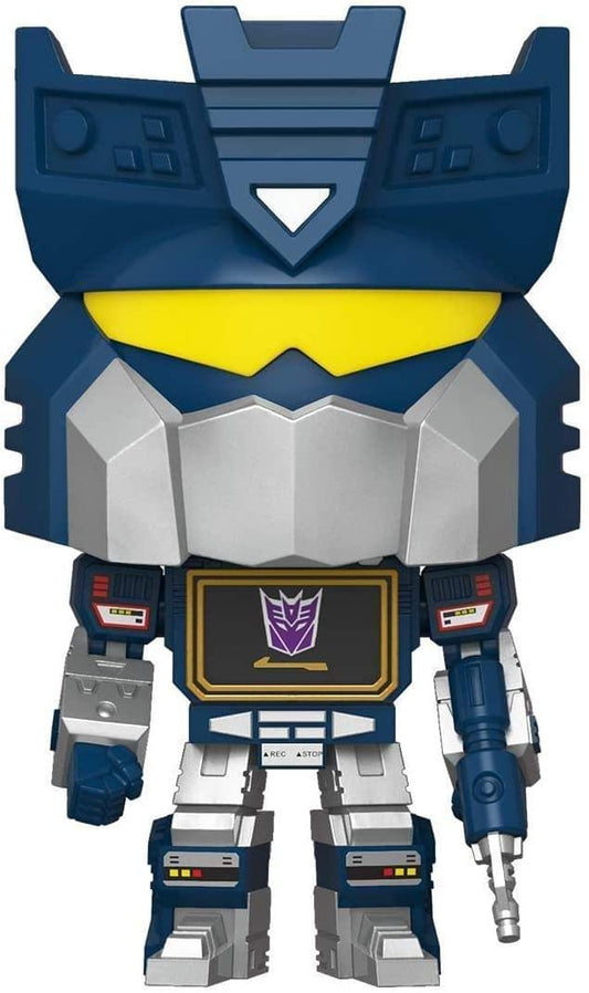Funko Soundwave Pop! Transformer back view enhances display variety and collection depth.
