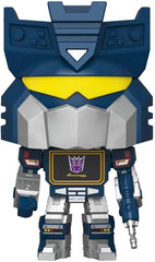 Funko Soundwave Pop! Transformer back view enhances display variety and collection depth.