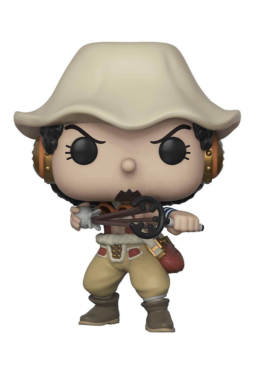 Funko Usopp Pop vinyl figure on shelf, ideal collectible display