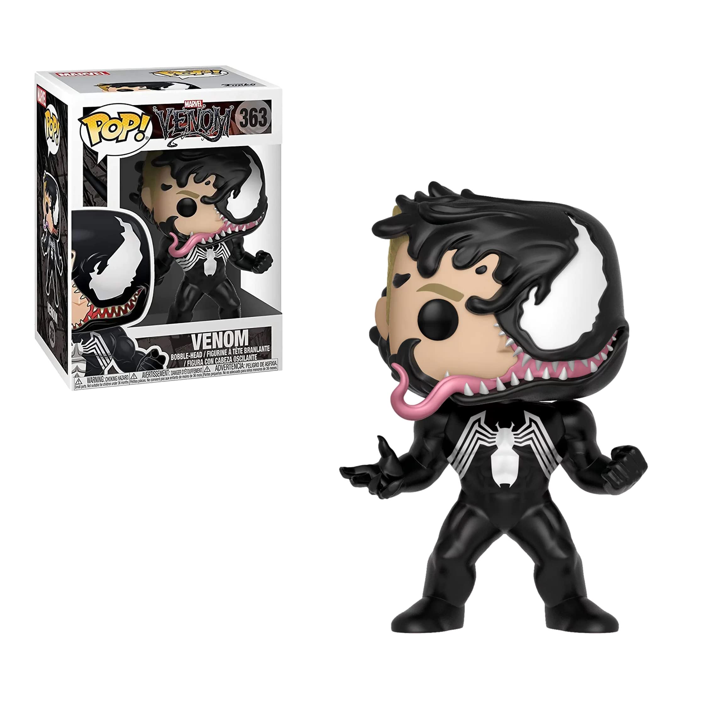 Funko Venom Eddie Brock Pop vinyl figure in display pose for shelf display.