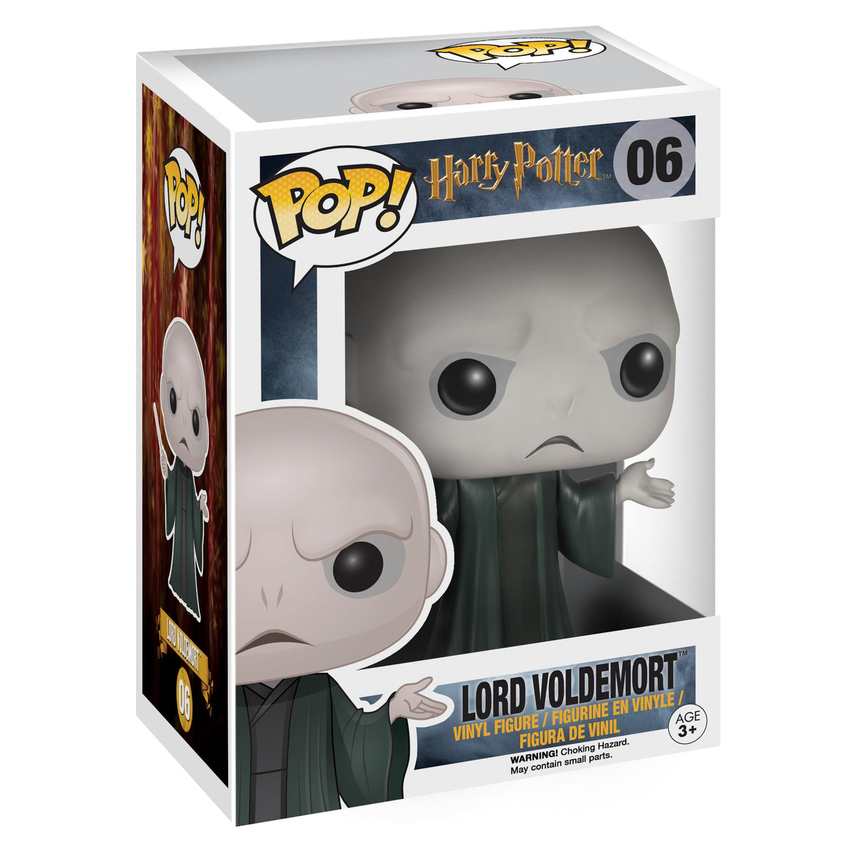 Funko Voldemort POP figure front view for standout display and collection.
