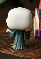 Funko Voldemort POP figure side view ideal for shelf arrangement.