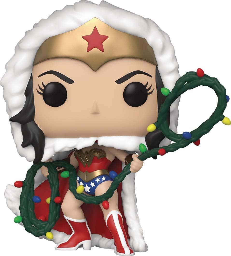 Funko Wonder Woman vinyl figure with string light Lasso for festive display