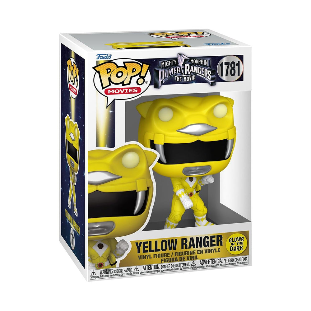 Funko Yellow Ranger glow-in-the-dark figure ideal for night display and collection