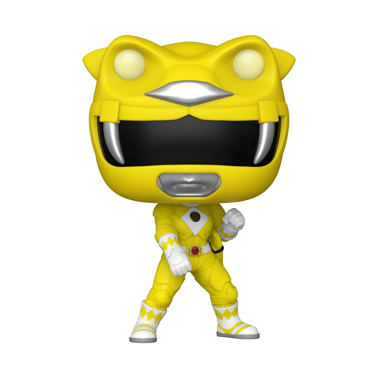 Funko Yellow Ranger mini figure designed for desk display and collection joy