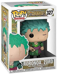 Funko Zoro vinyl with window box display for easy showcase.