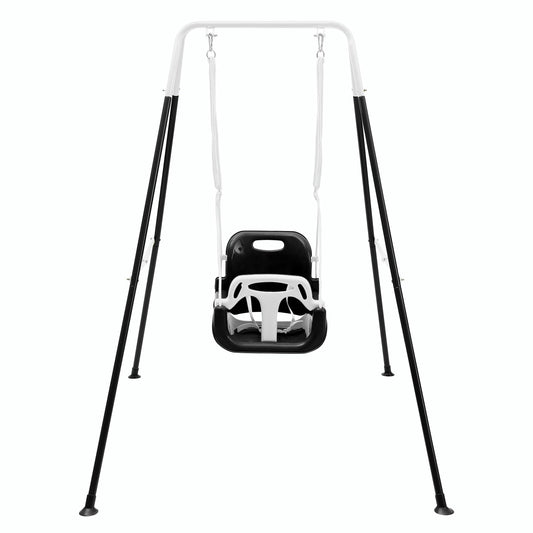 FUNLIO 3-in-1 toddler swing with outdoor stand for versatile playtime.