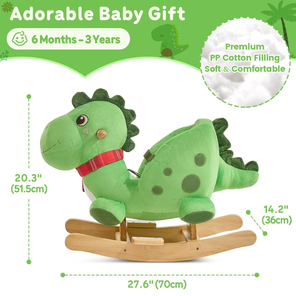 FUNLIO Dino rocking horse easy assembly with clear instructions