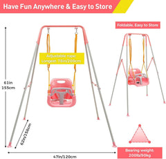 FUNLIO foldable metal stand enables quick setup and compact storage.