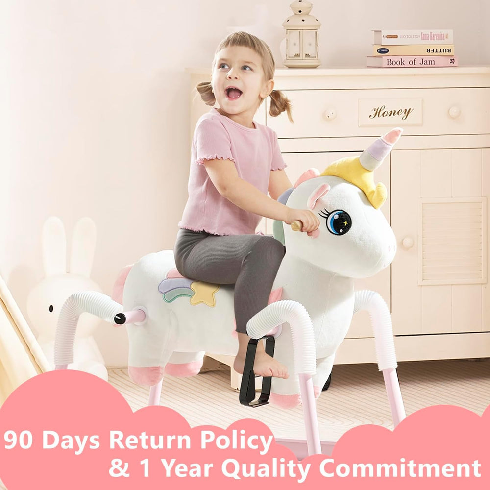 FUNLIO gift-ready unicorn ride-on in appealing packaging