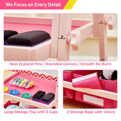 FUNLIO magnetic chalkboard and whiteboard enable versatile learning at home.