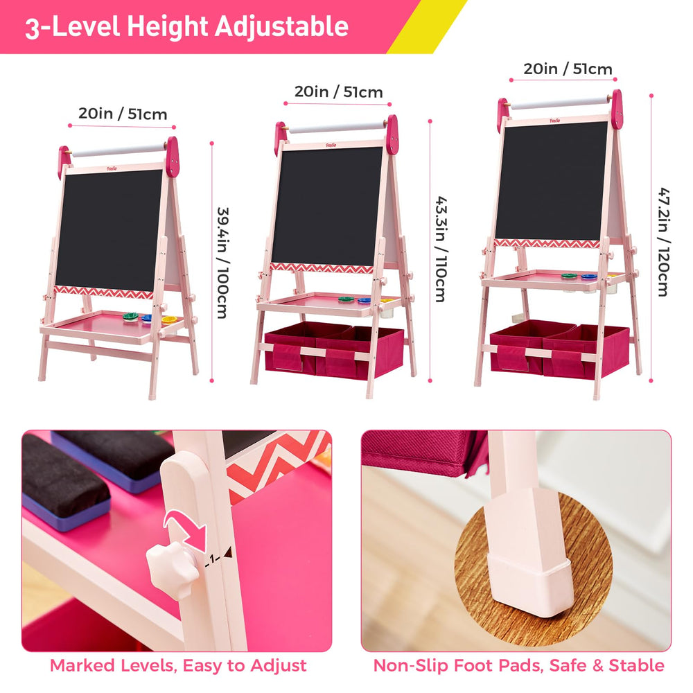 FUNLIO storage tray keeps supplies organized for easy access.
