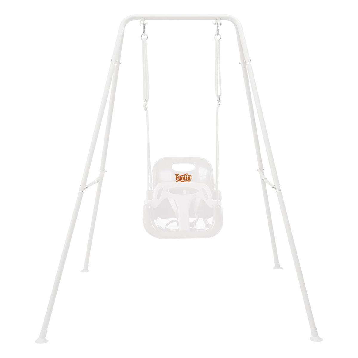 FUNLIO toddler swing with foldable stand for easy setup and backyard fun