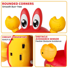 FunMission Crawling Crab toy USB recharge enables long play.
