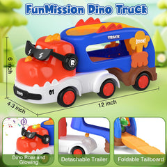 FunMission green pull-back dinosaur car boosts active, imaginative play