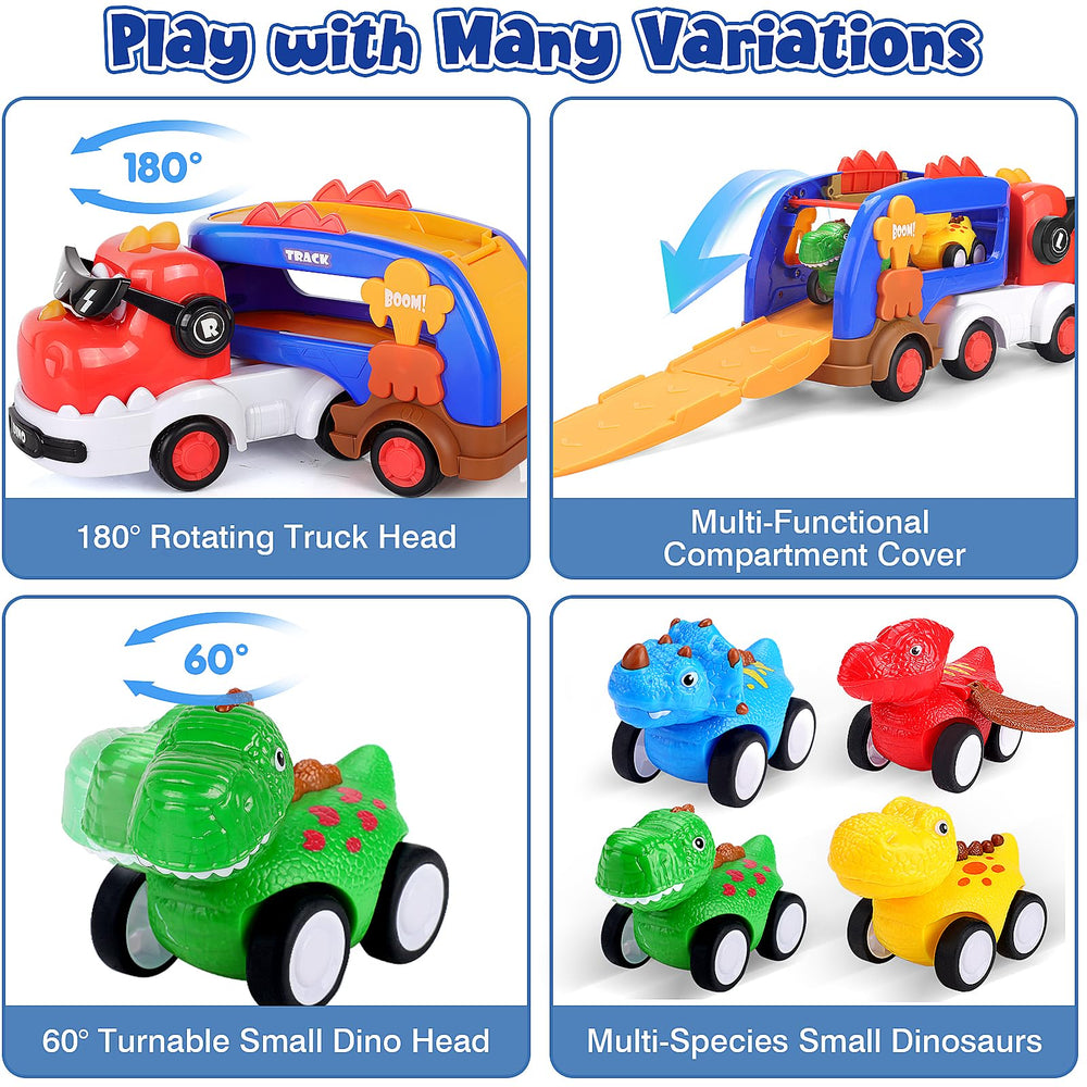 FunMission yellow pull-back dinosaur car invites vibrant storytelling