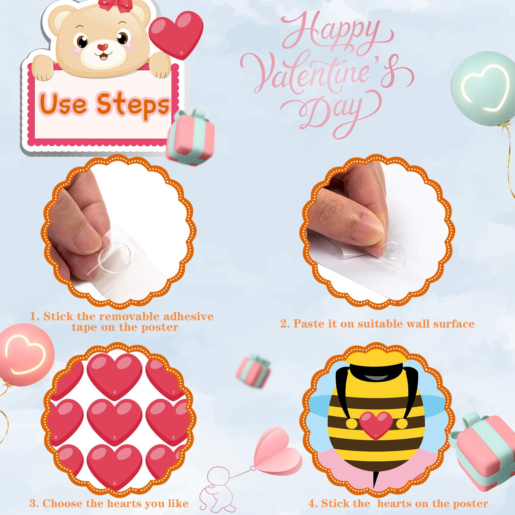 Funnlot Valentine games kit designed for kids to play together