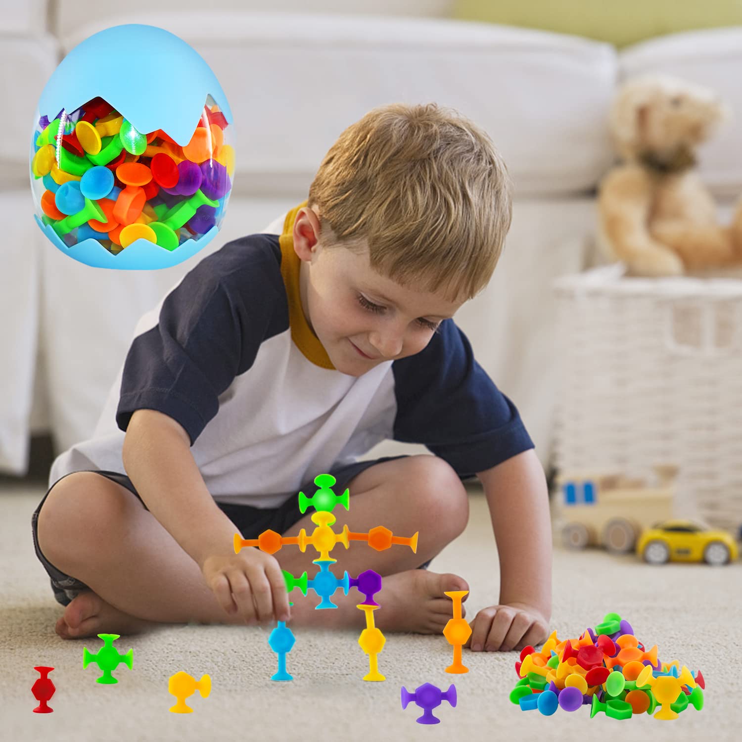 Funny Old Man safety-certified silicone bath toys that are soft and residue-free.