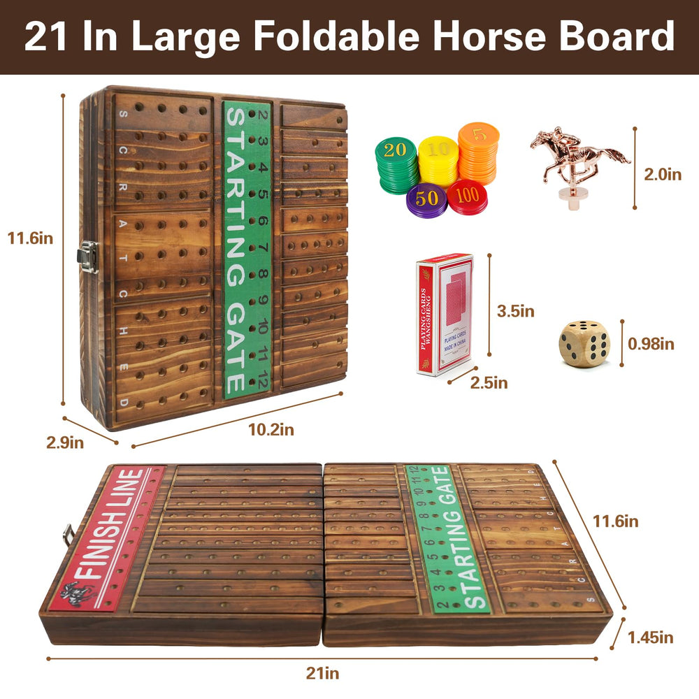 FUNNYB&G solid wood race board with durable construction for repeated use.