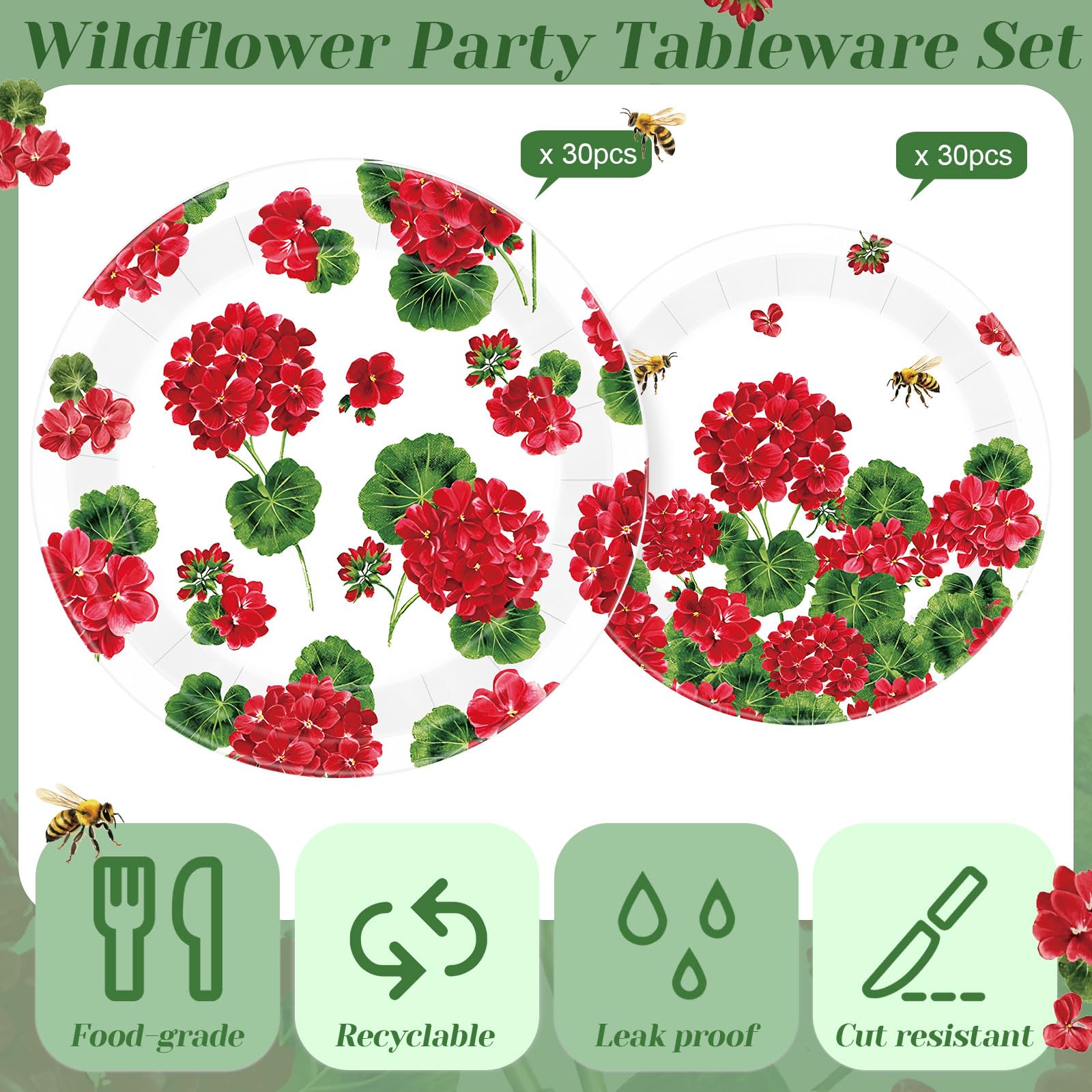 Funnymoom disposable plates packaging view highlights easy cleanup after events