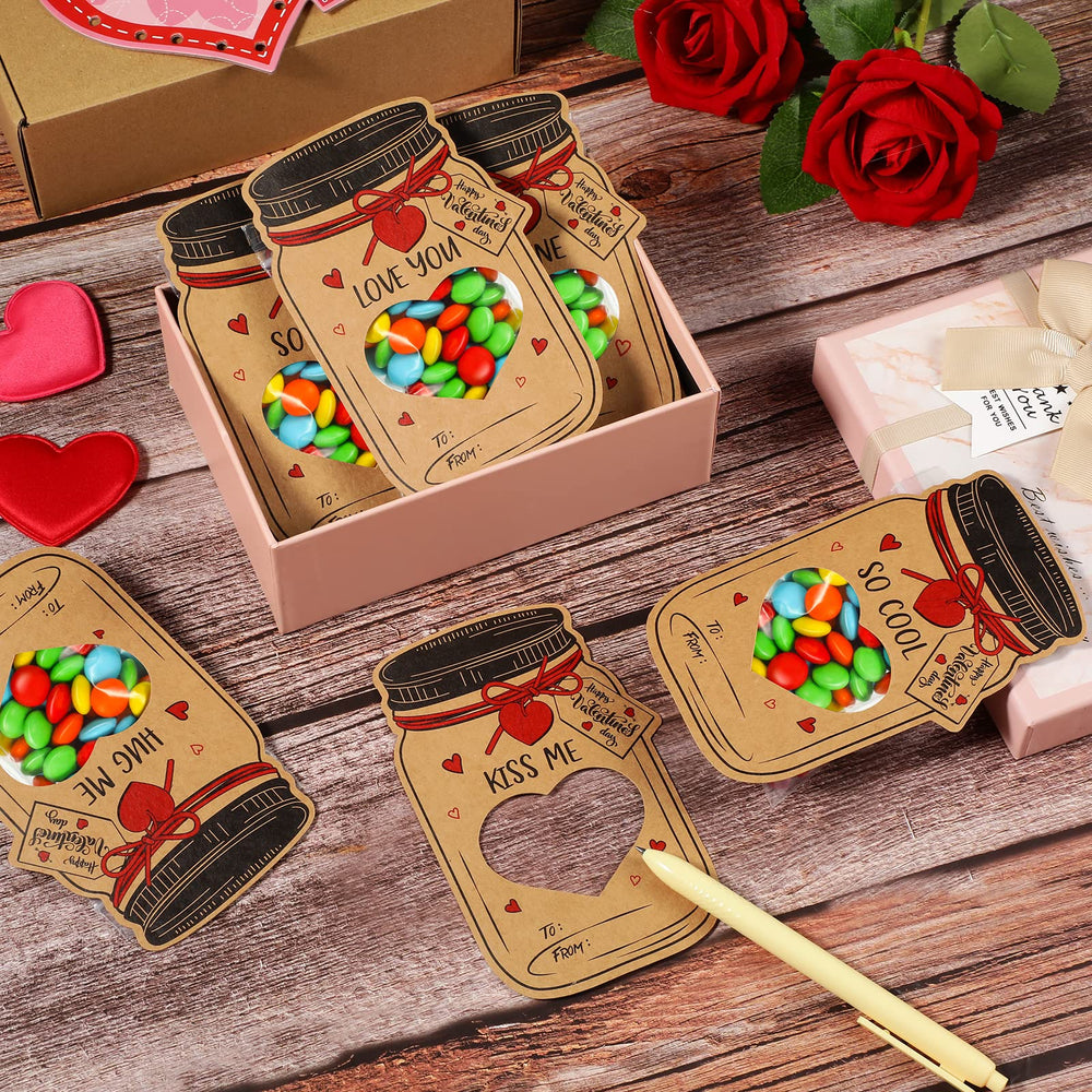 FunnyPars sturdy 5.5 by 3.5 inch valentines cards