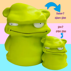 Funnysquee green monster squishy suited for Christmas gifting.