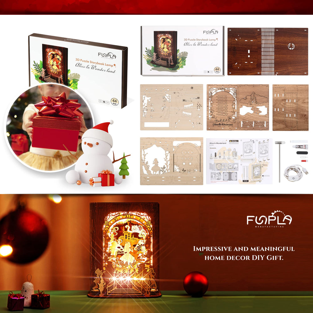 FUNPOLA 3D story book lamp invites family to build together and unwind.