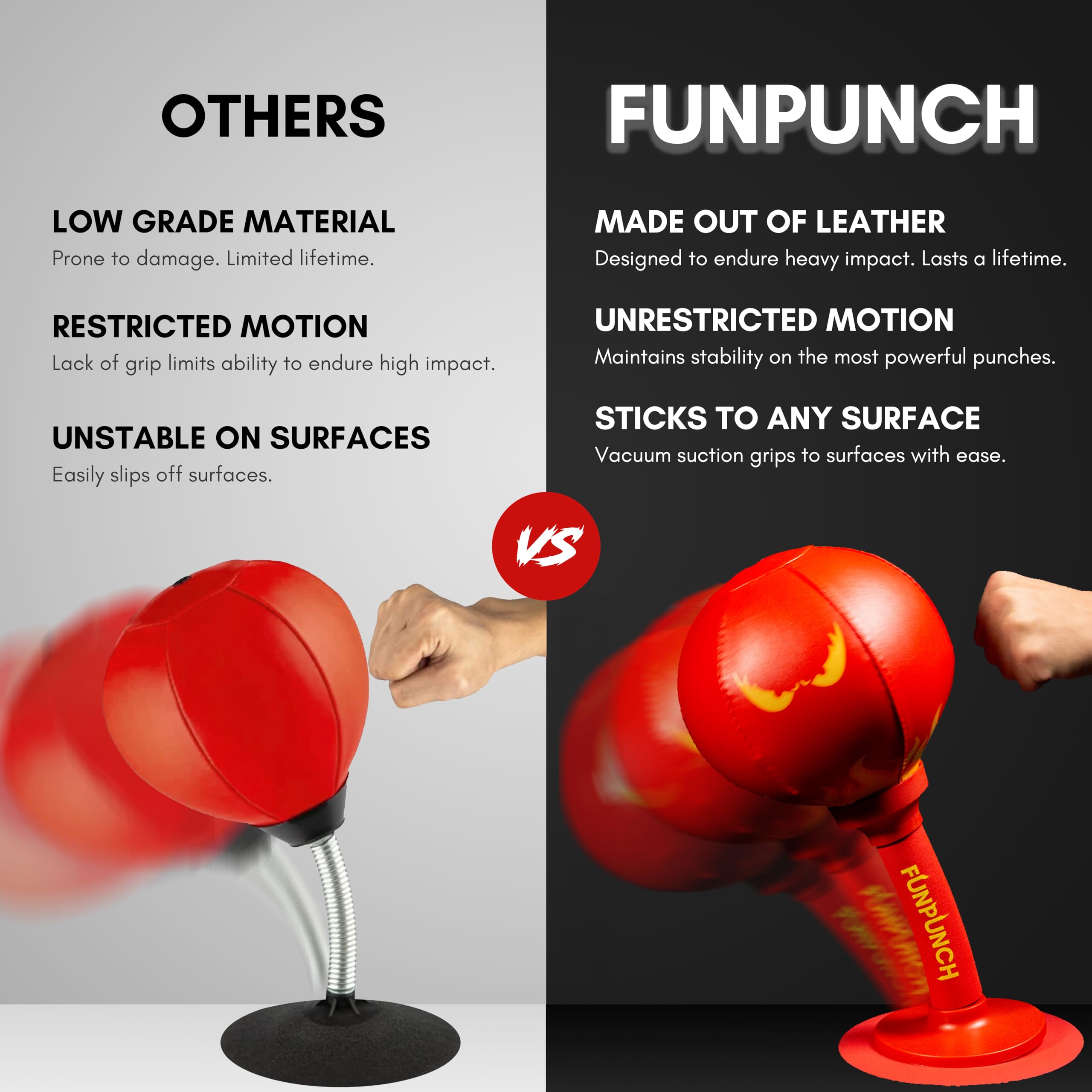 FunPunch Rage Bag compact portable design is ideal for travel or office use.