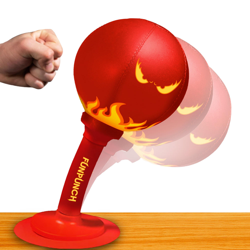 FunPunch Rage Bag punching action enables quick stress relief at home.