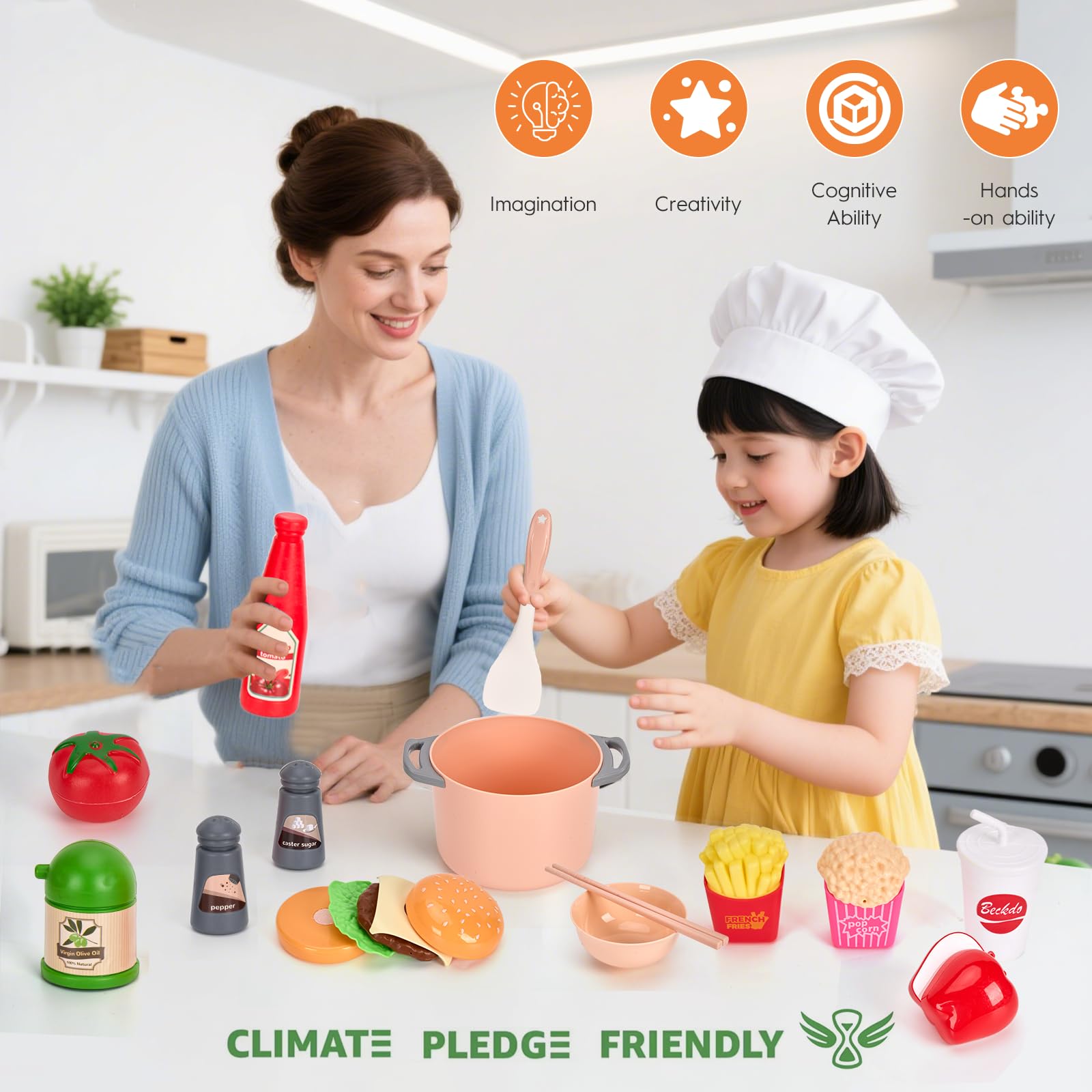Funpynani peel-and-cut action adds realistic textures and motor skills practice.