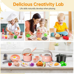 Funpynani play-food with peel, shell, and slice actions for sensory fun.