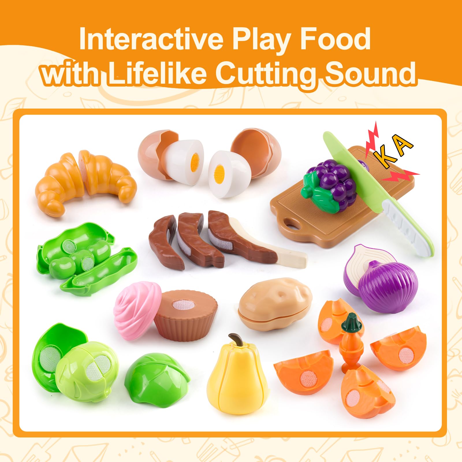 Funpynani pretend cooking utensils set for kid-sized cooking activity