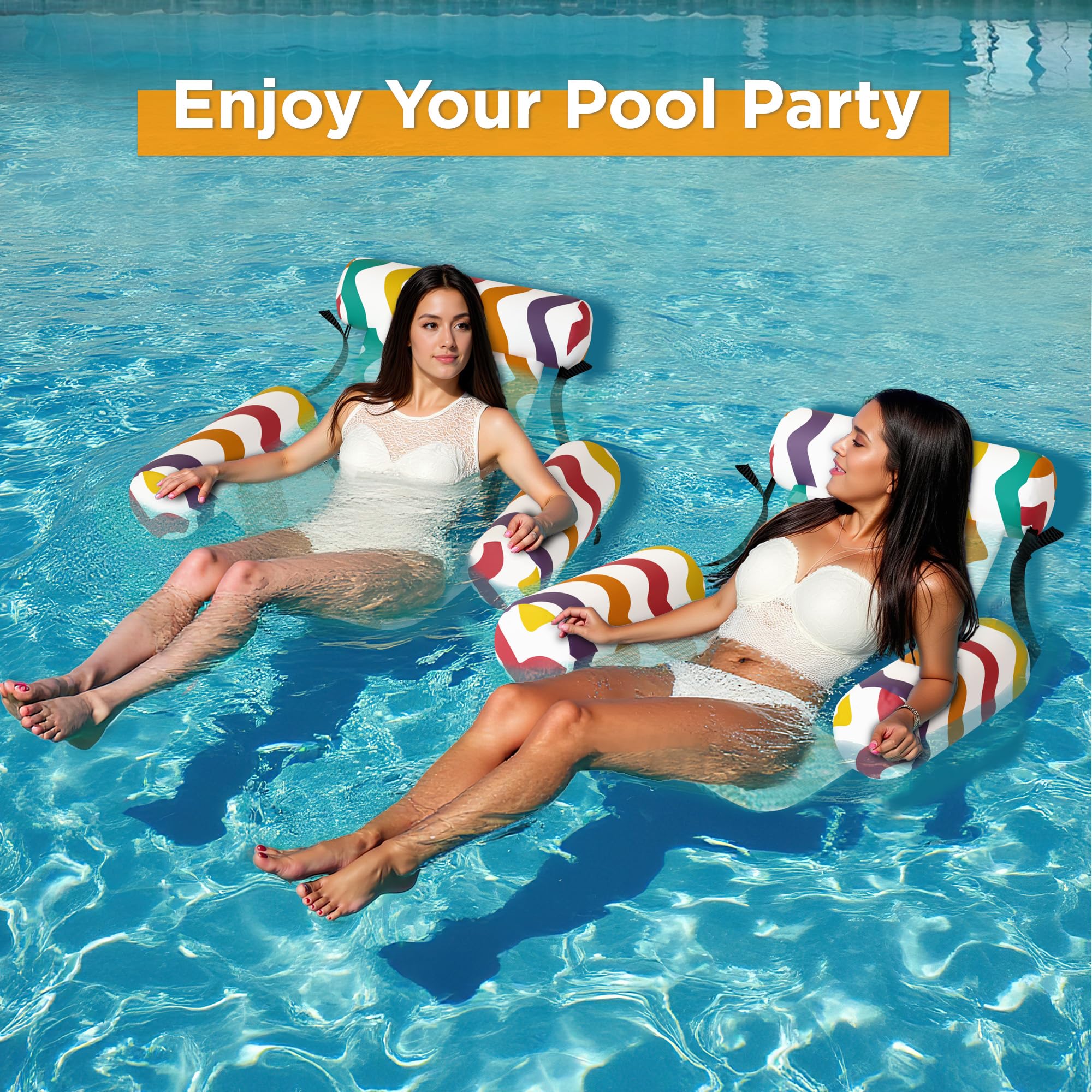 Funscape 2-Pack Rainbow Float Set ideal for friends and family
