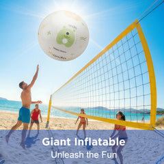 Funscape ball deflates and stores compactly after outdoor fun.