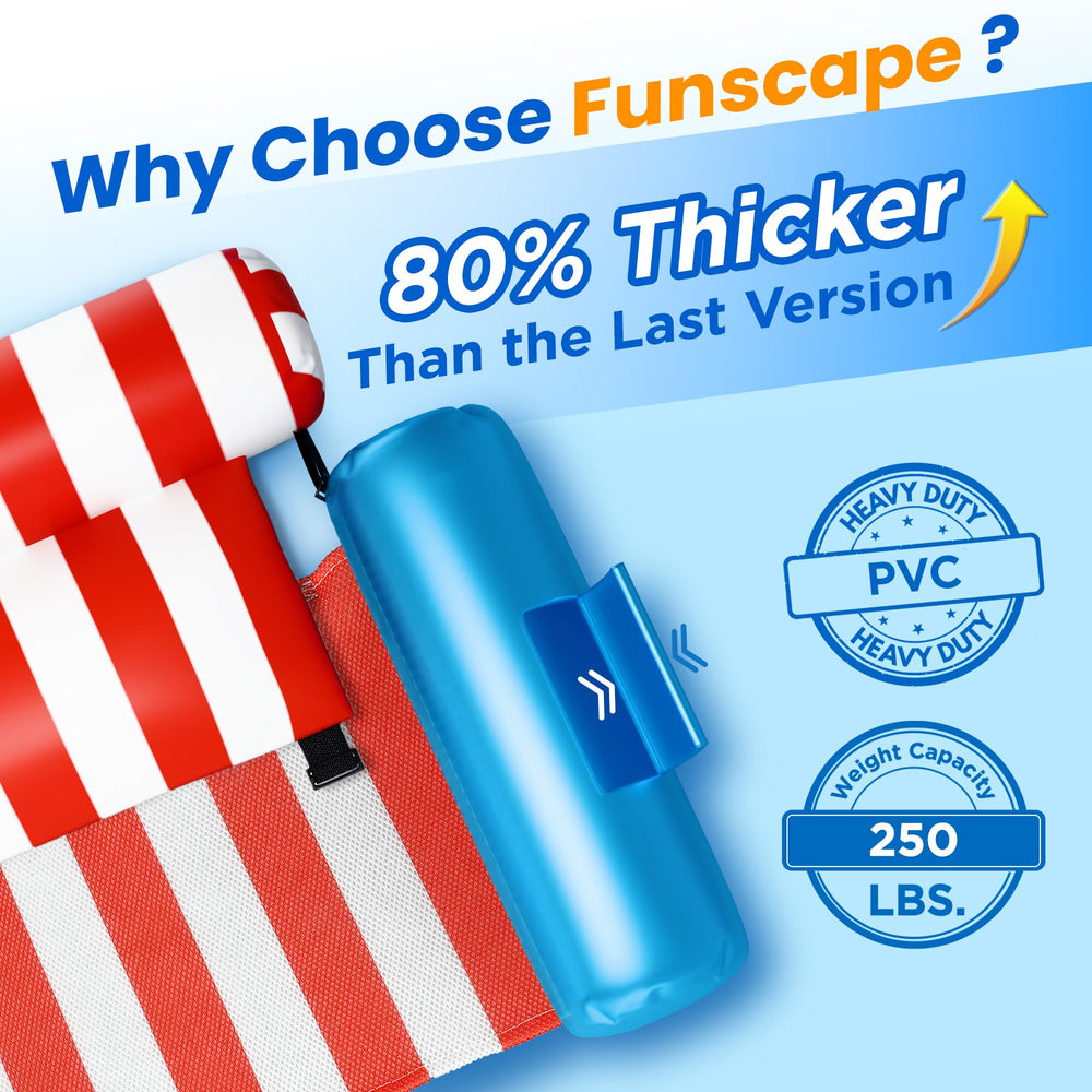 Funscape breathable mesh seat keeps you cool during long lounges