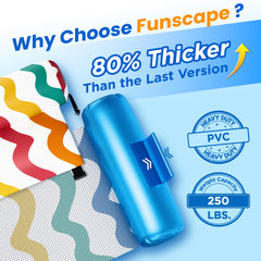 Funscape Fabric Floating Hammock Seat with breathable mesh for comfort