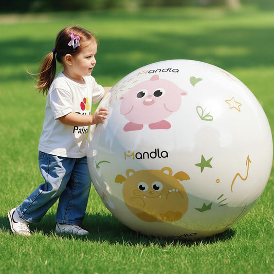 Funscape giant 31-5 inch beach ball ready for outdoor play and parties.