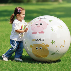 Funscape giant 31-5 inch beach ball ready for outdoor play and parties.