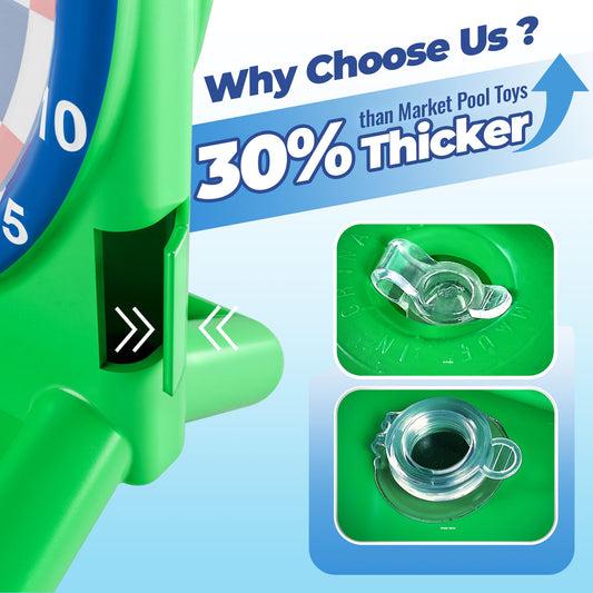 Funscape plush sticky darts grip board for secure throws during pool play.