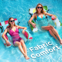 Funscape pool float chairs for adults, 2-pack, ideal for lounging.