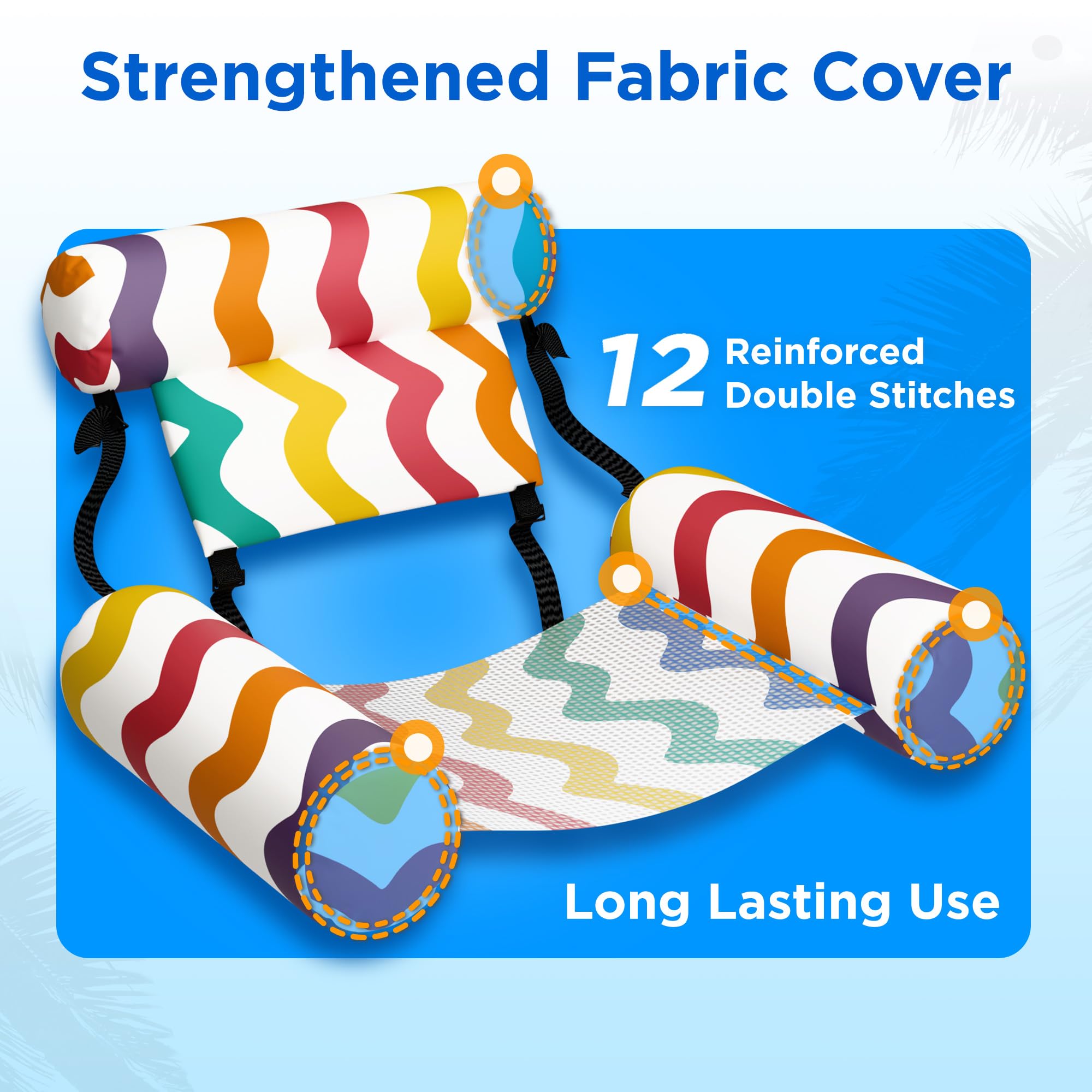 Funscape Quick-Inflation Rollable Float for easy setup and storage