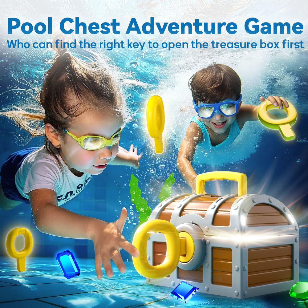 Funscape seaweed and fish figures add lifelike underwater ambience.