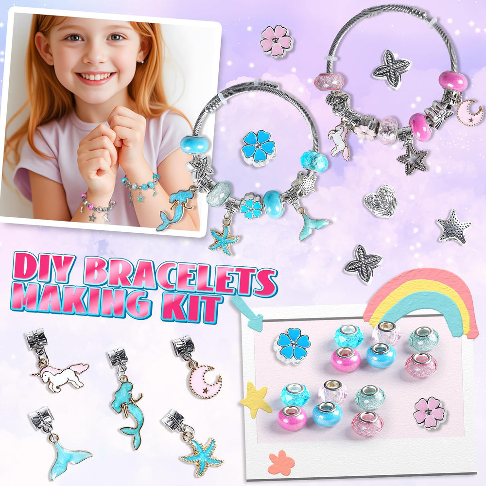 FUNSENLY mermaid and unicorn beads spark imagination during craft activities.