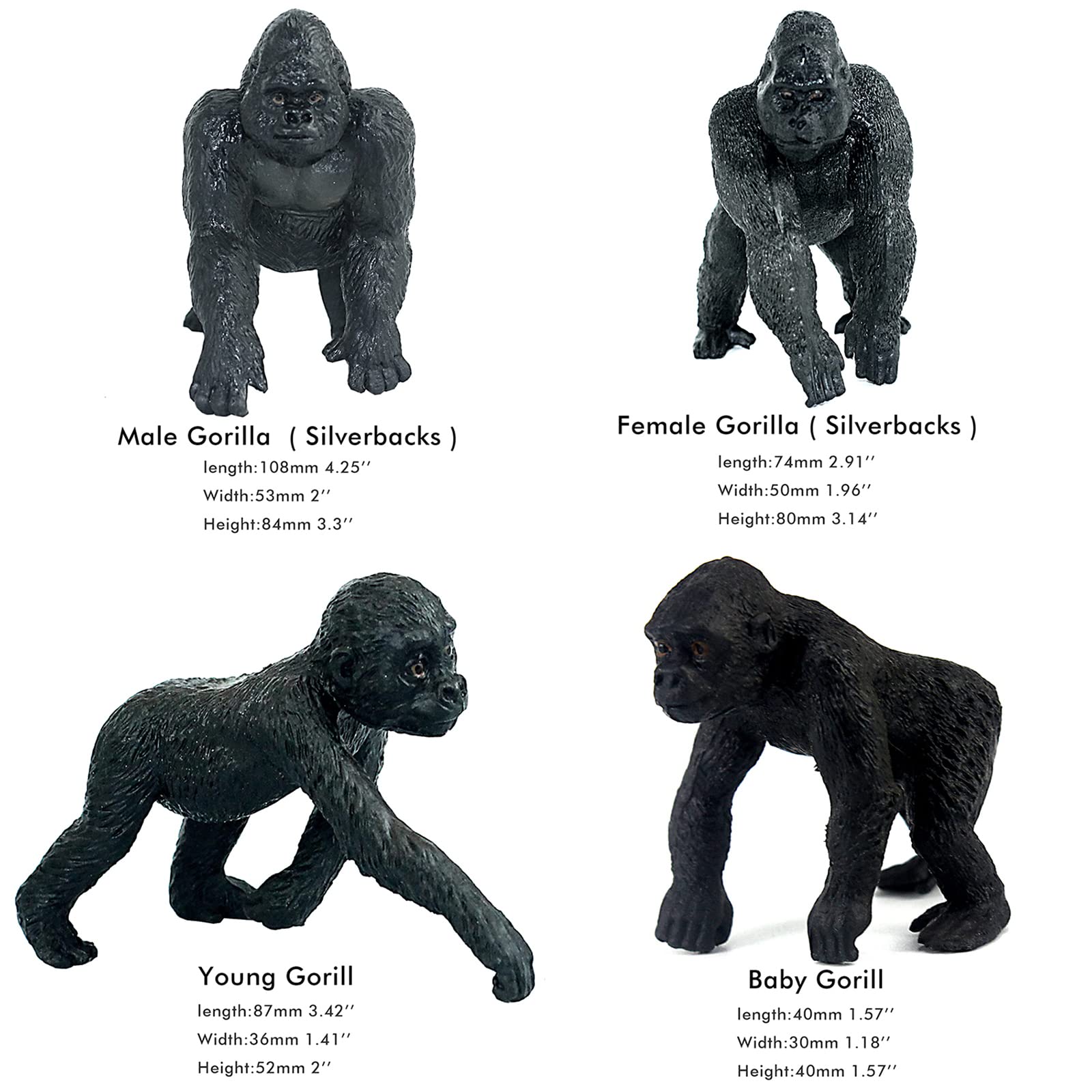 FunShowcase african jungle animal models collection suitable for education and display.